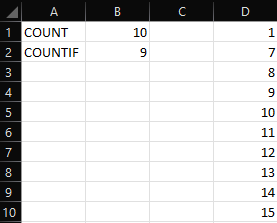 Excel Example Count