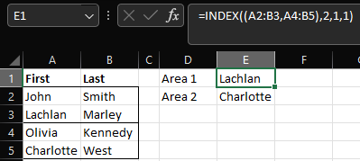 Excel Example Index